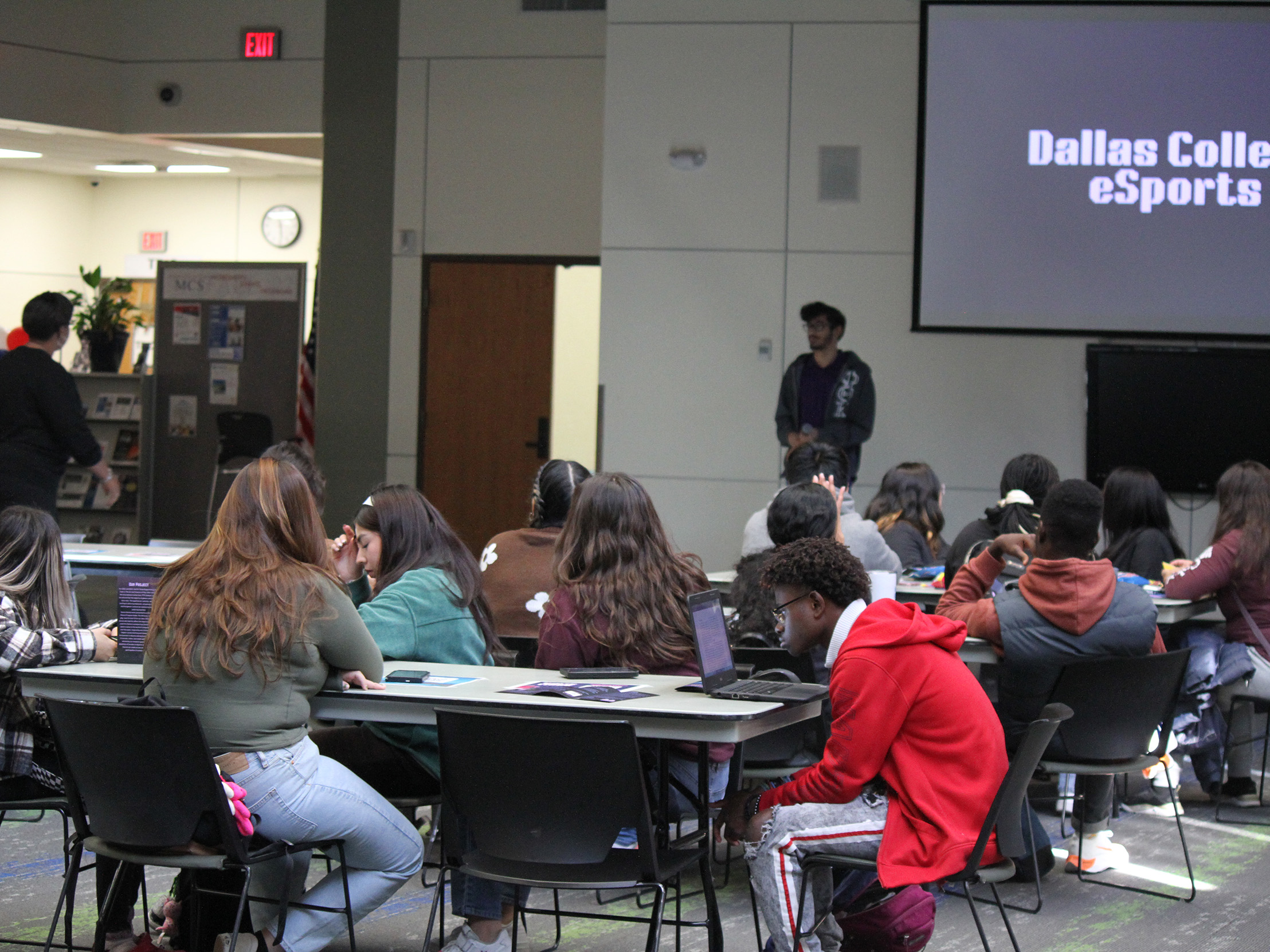 Dallas College North Lake hosted an Equality in esports event Wednesday in H200, in conjunction with Phi Theta Kappa Honor Society. 