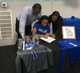 The Lady Blazers Sign Desi Brewer