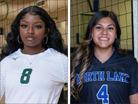 Dallas College Brookhaven's Ariel Austin and Dallas College North Lake's Brianna McClure were chosen as the Dallas Athletic Conference volleyball Players of the Week. 